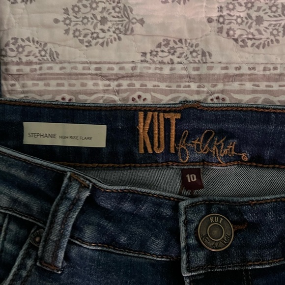 Kut from the Kloth Denim - Kut from the Kloth Stephanie High Rise Flare Jeans Size 10